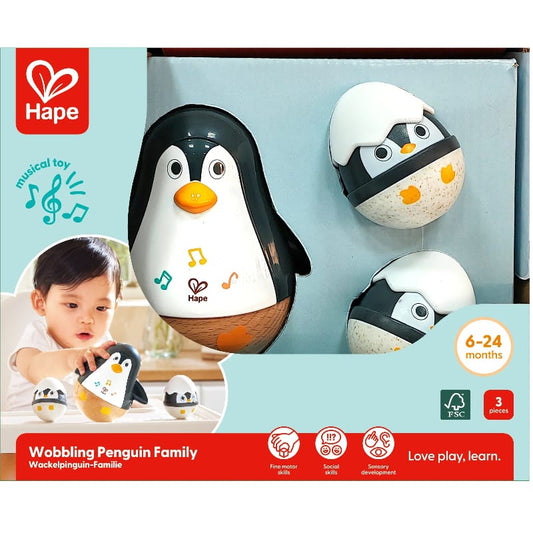 Hape Infant Wobbling Penguin Family