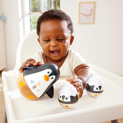 Hape Infant Wobbling Penguin Family
