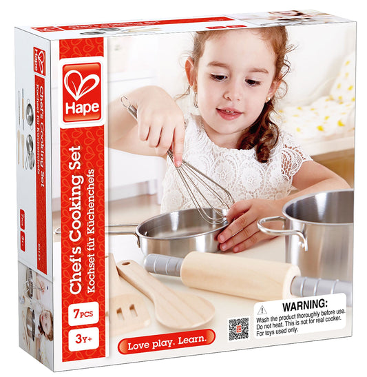 Hape Pretend Food & Cooking Toys Chef's Cooking Set