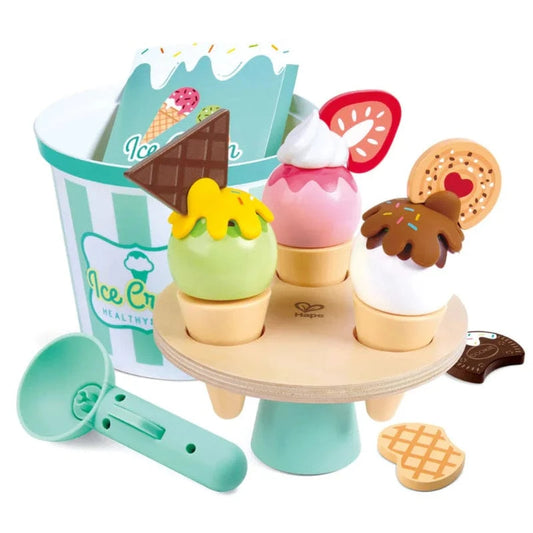 Hape Pretend Food & Cooking Toys Scoop & Serve Ice Cream Set