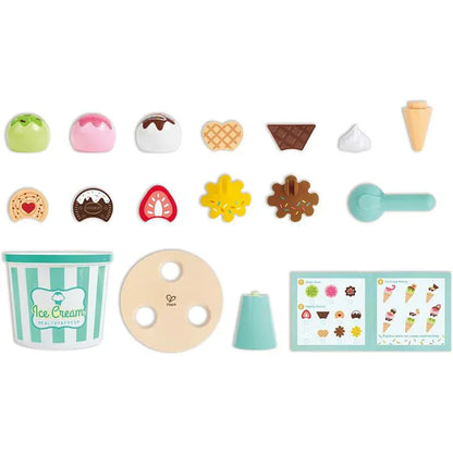 Hape Pretend Food & Cooking Toys Scoop & Serve Ice Cream Set