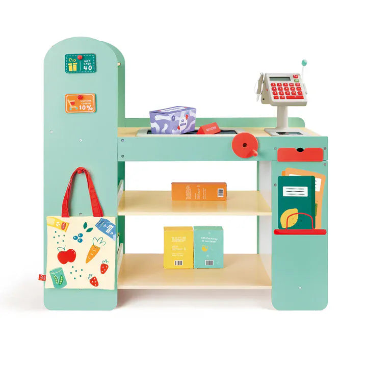 Hape Pretend Play Smart & Wooden Supermarket
