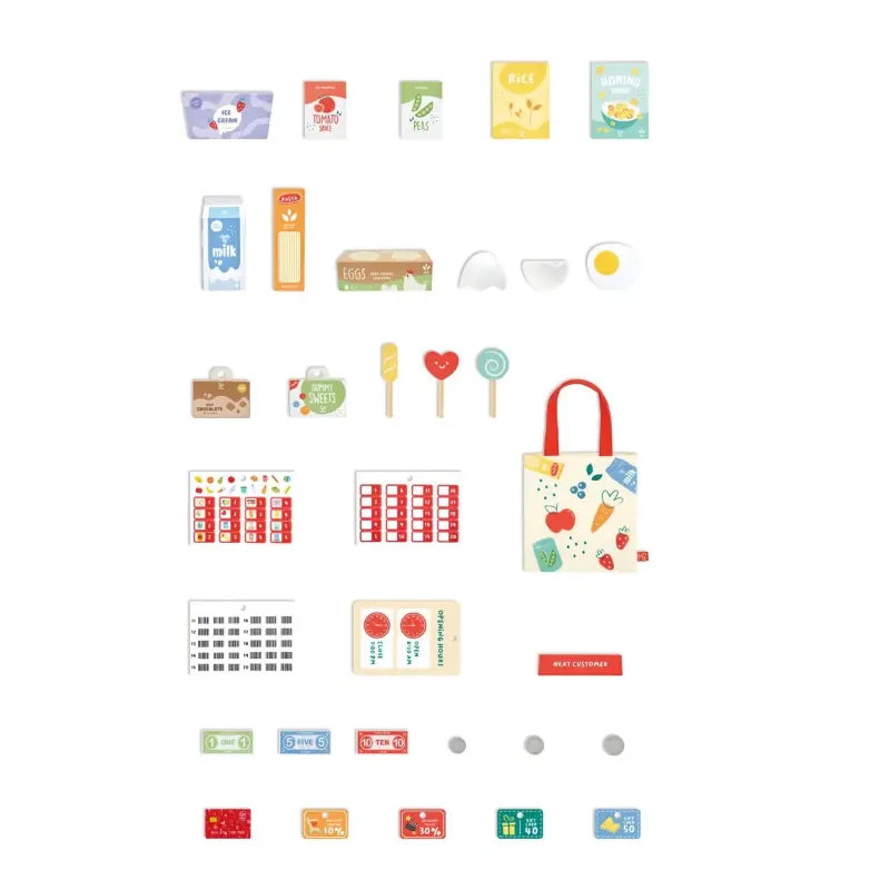 Hape Pretend Play Smart & Wooden Supermarket