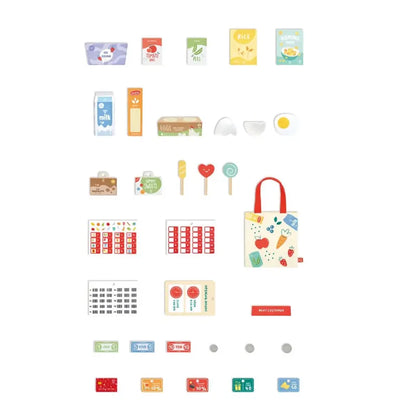 Hape Pretend Play Smart & Wooden Supermarket