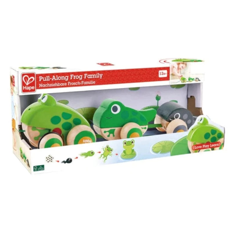 Hape Pull-Along Toys Pull-Along Frog Family