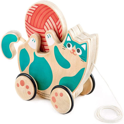 Hape Pull-Along Toys Walk-A-Long Kitten Pull Toy