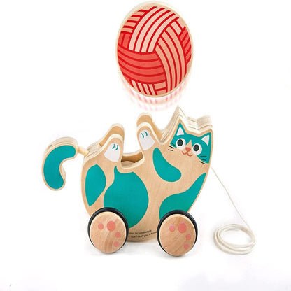 Hape Pull-Along Toys Walk-A-Long Kitten Pull Toy