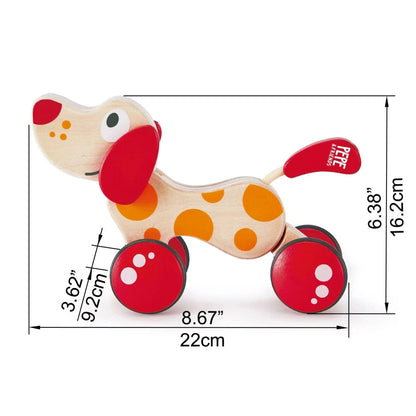 Hape Pull-Along Toys Walk-A-Long Pepe Puppy Pull Toy
