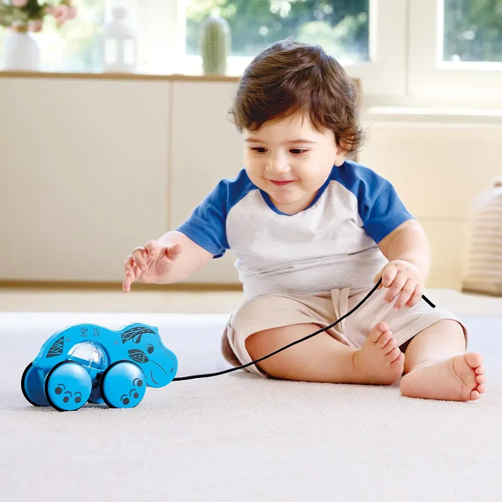 Hape Pull-Along Toys William The Hippo Pull-Along Toy (The Met)