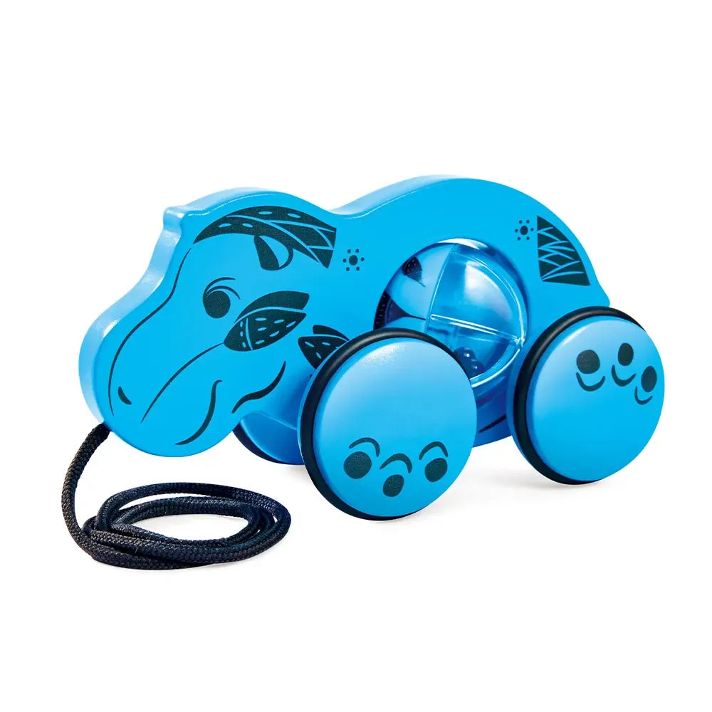 Hape Pull-Along Toys William The Hippo Pull-Along Toy (The Met)