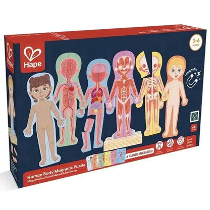 Hape Under 100 Piece Puzzles Default Human Body Magnetic Puzzle