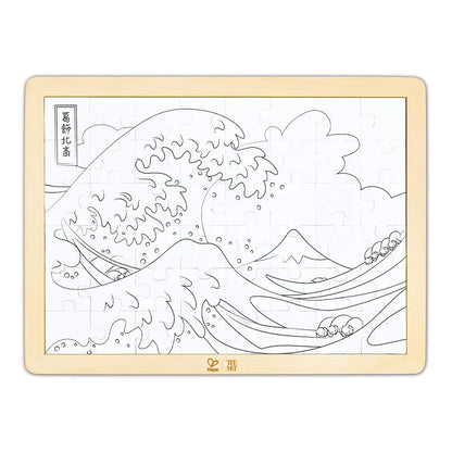 Hape Under 100 Piece Puzzles Hokusai Great Wave Puzzle (The Met)