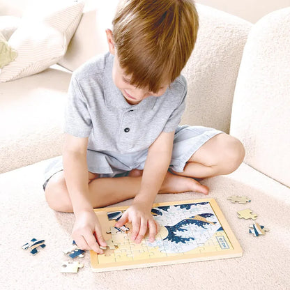 Hape Under 100 Piece Puzzles Hokusai Great Wave Puzzle (The Met)