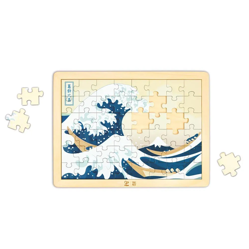 Hape Under 100 Piece Puzzles Hokusai Great Wave Puzzle (The Met)