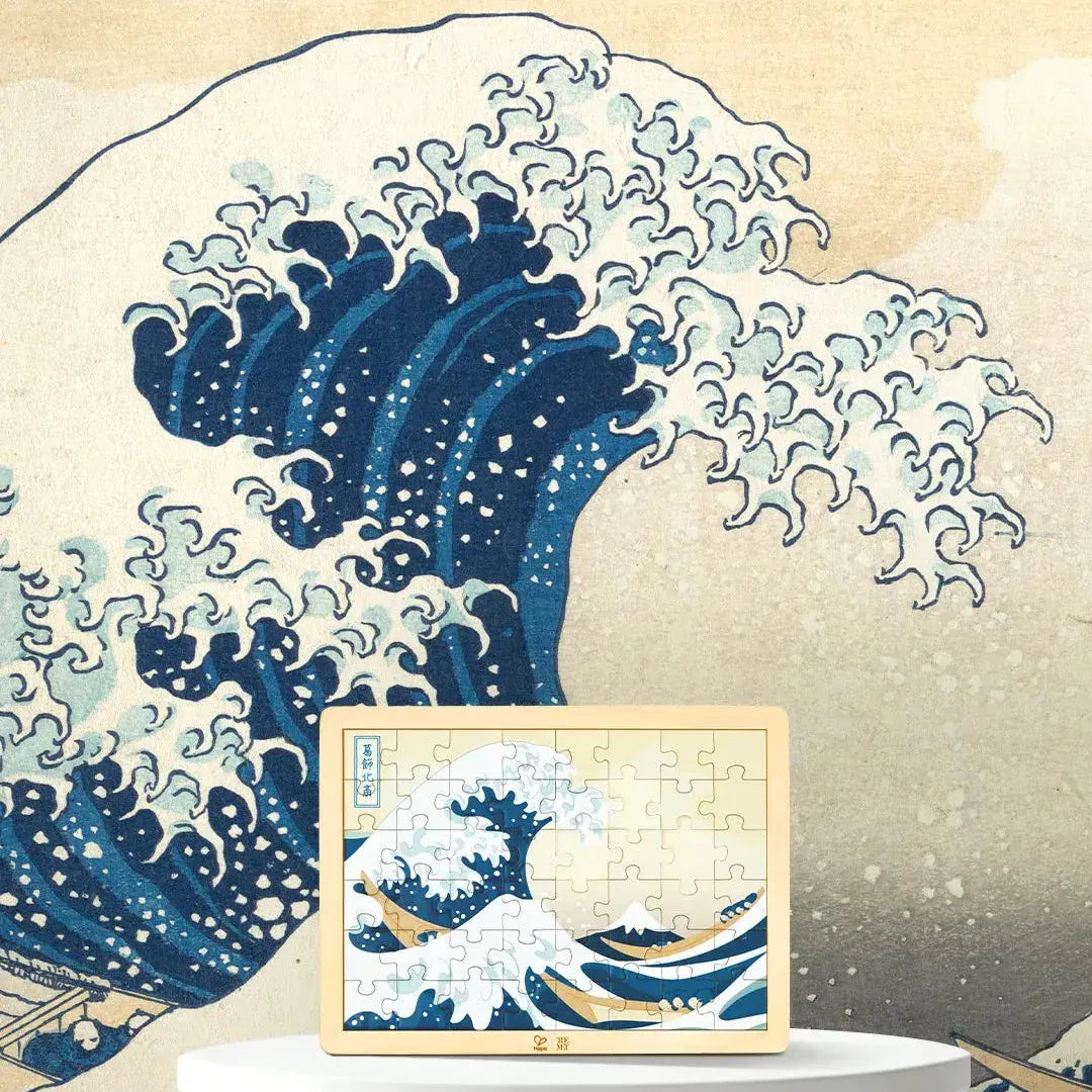 Hape Under 100 Piece Puzzles Hokusai Great Wave Puzzle (The Met)