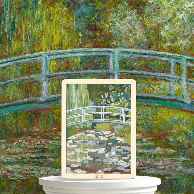Hape Under 100 Piece Puzzles Monet Water Lily Puzzle (The Met)