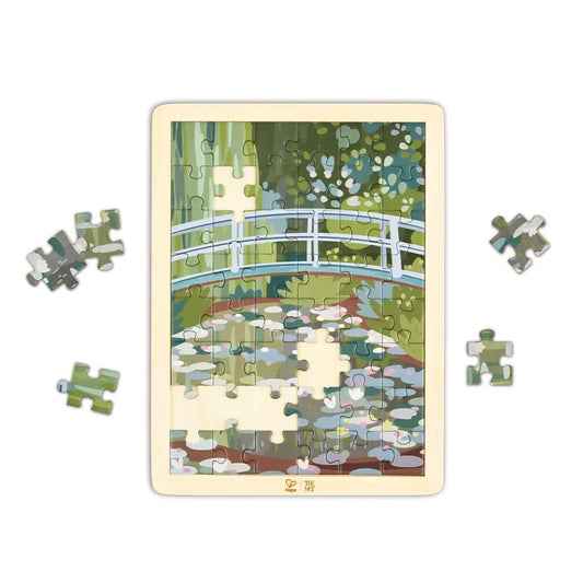 Hape Under 100 Piece Puzzles Monet Water Lily Puzzle (The Met)