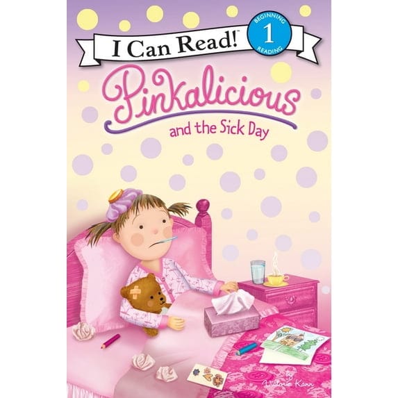 Harper Collins I Can Read Level 1 Books Pinkalicious and The Sick Day (I Can Read Level 1)
