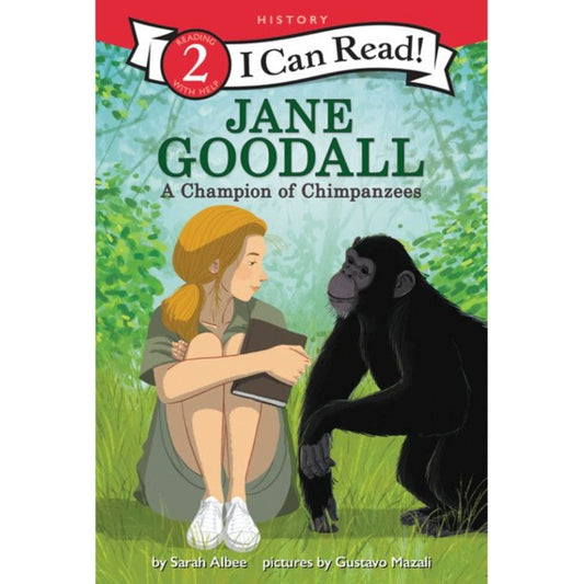 Harper Collins I Can Read Level 2 Books Jane Goodall: A Champion of Chimpanzees (I Can Read Level 2)