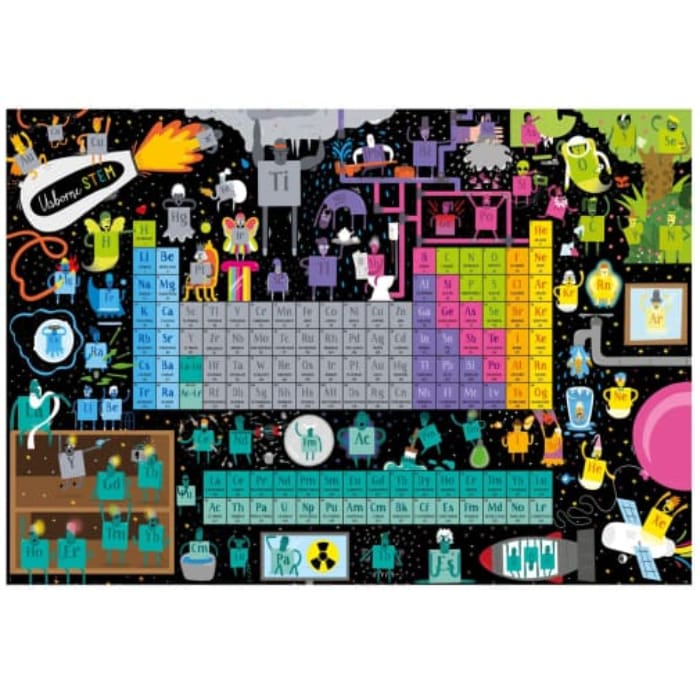 HarperCollins 300 Piece Puzzles Periodic Table 300 Piece Puzzle with Book