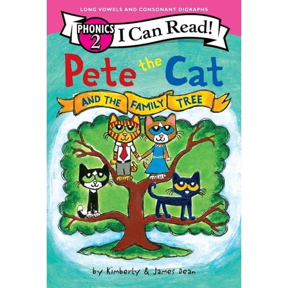 HarperCollins I Can Read Level 2 Books Pete the Cat and the Family Tree (I Can Read Phonics Lvl 2)