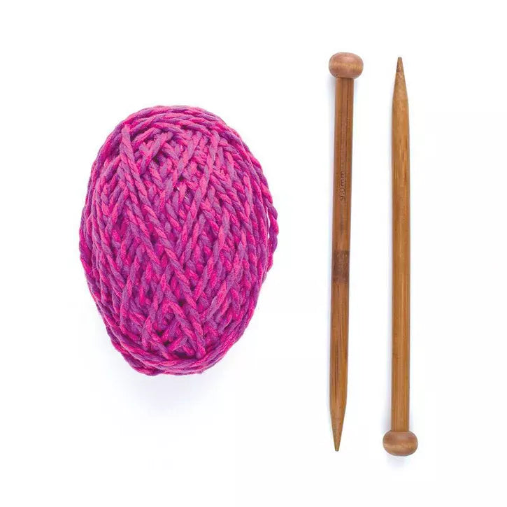Harrisville Designs Art & Craft Activity Kits Discover Knitting Scarf Kit Pink
