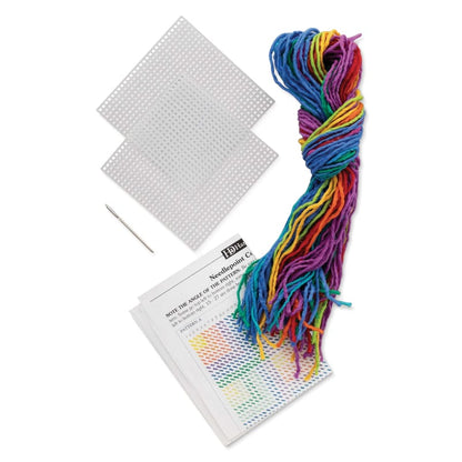 Harrisville Designs Art & Craft Activity Kits Needlepoint Coaster Kit