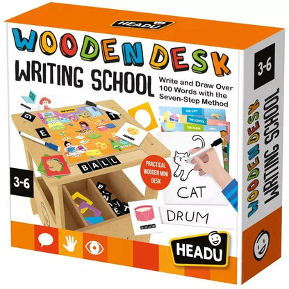 Headu Educational Play Wooden Desk Writing School