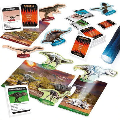 Headu Under 100 Piece Puzzles Dinosaurs Under X-Ray Puzzle