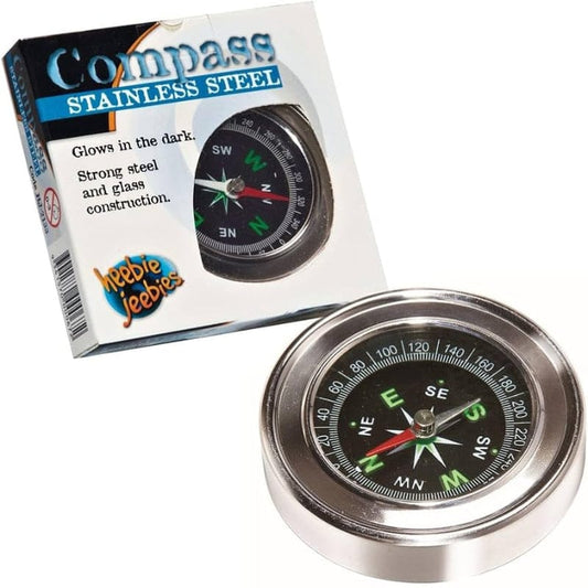 Heebie Jeebies Science & Nature Stainless Steel Compass
