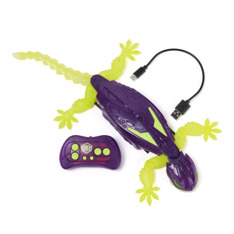 Hex Bots Remote Controlled Toys HOLIDAY Hex Bots -  Wall Crawler Glow-in-the-Dark Gecko