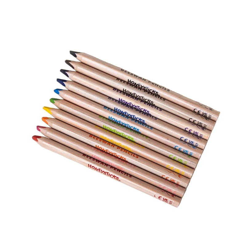 Honeysticks Markers, Pens, Brushes & Crayons Honeysticks - Jumbo Triangle Colored Pencils 10pk