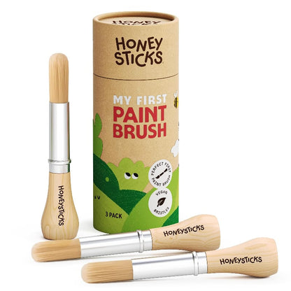 Honeysticks Markers, Pens, Brushes & Crayons Honeysticks - My First Paint Brush 3pk