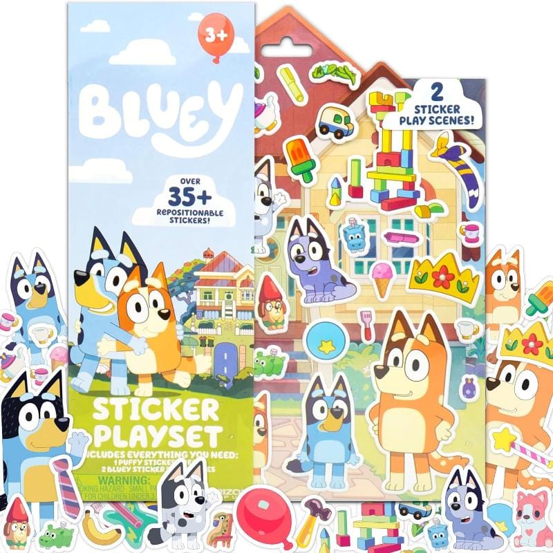 Horizon Group Sticker Activity Sets Default Bluey Color & Sticker Playset