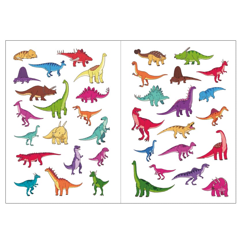 Hotaling Inc. Activity Books Pop-Up Sticker Book: Dinosaurs