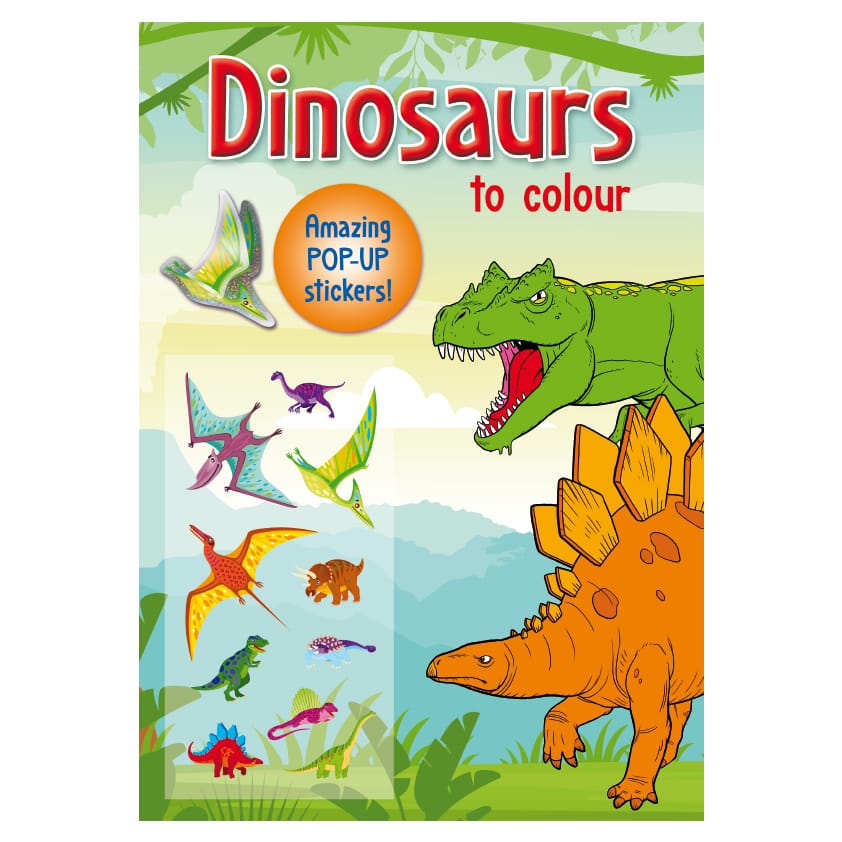 Hotaling Inc. Activity Books Pop-Up Sticker Book: Dinosaurs