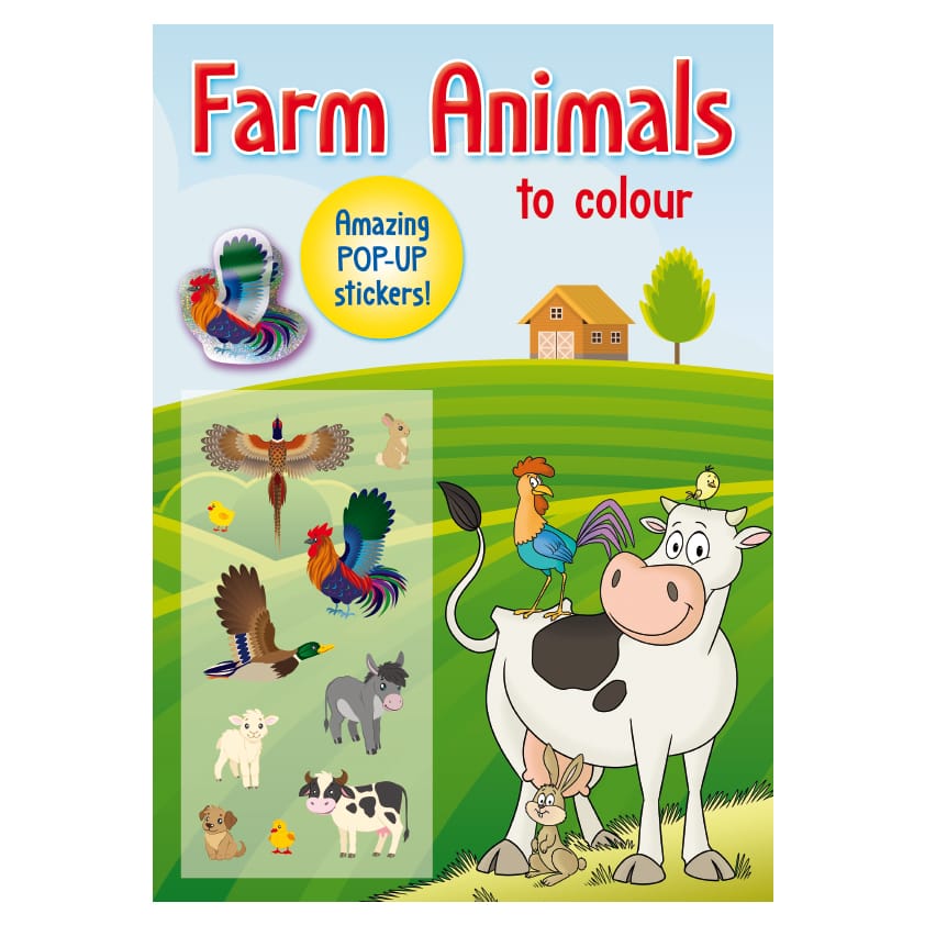 Hotaling Inc. Activity Books Pop-Up Sticker Book: Farm Animals