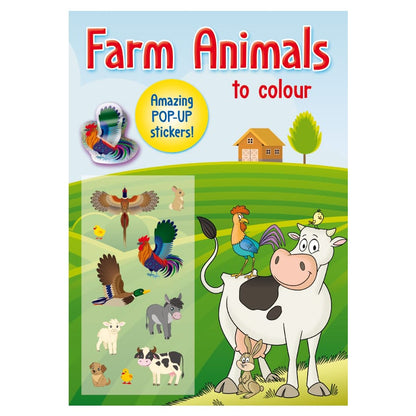 Hotaling Inc. Activity Books Pop-Up Sticker Book: Farm Animals