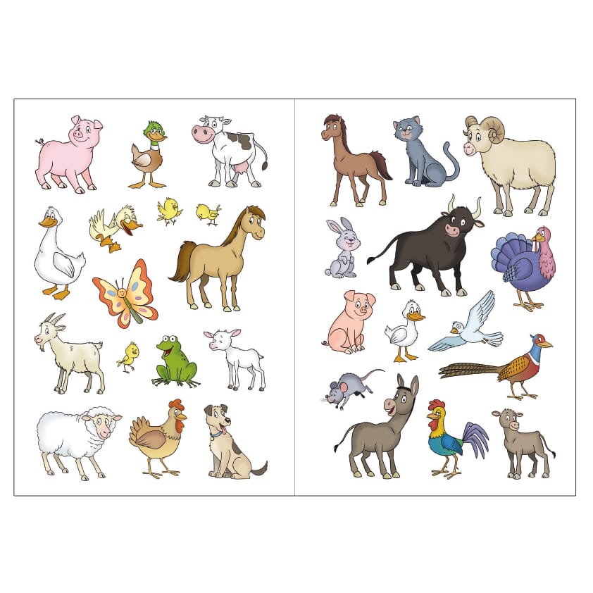 Hotaling Inc. Activity Books Pop-Up Sticker Book: Farm Animals