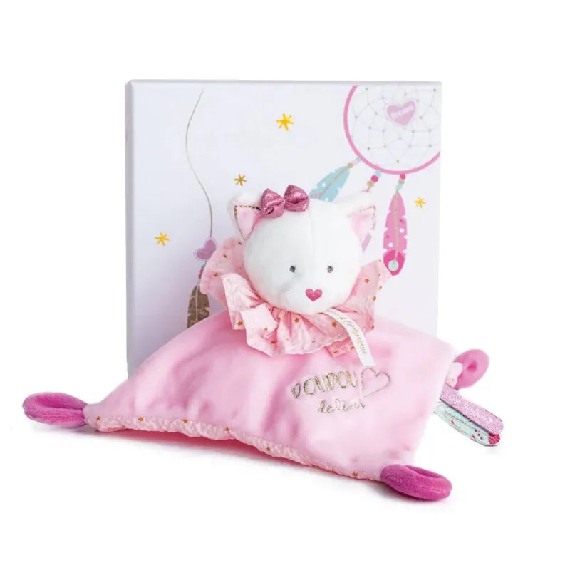 Hotaling Inc. Plush Baby Doudou Dream Maker Cat Blanket Pal