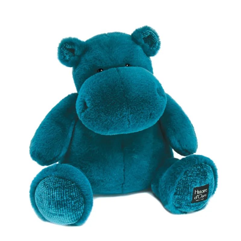 Hotaling Inc. Plush Safari & Jungle Histoire d'Ours Hippo Turquoise UPC