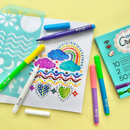 iHeart Art Coloring & Painting Kits Color Change Creations Doodle Pad