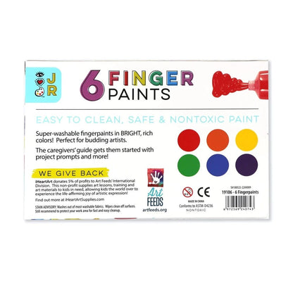 iHeart Art Coloring & Painting Kits iHeartArt JR - 6 Washable Fingerpaints