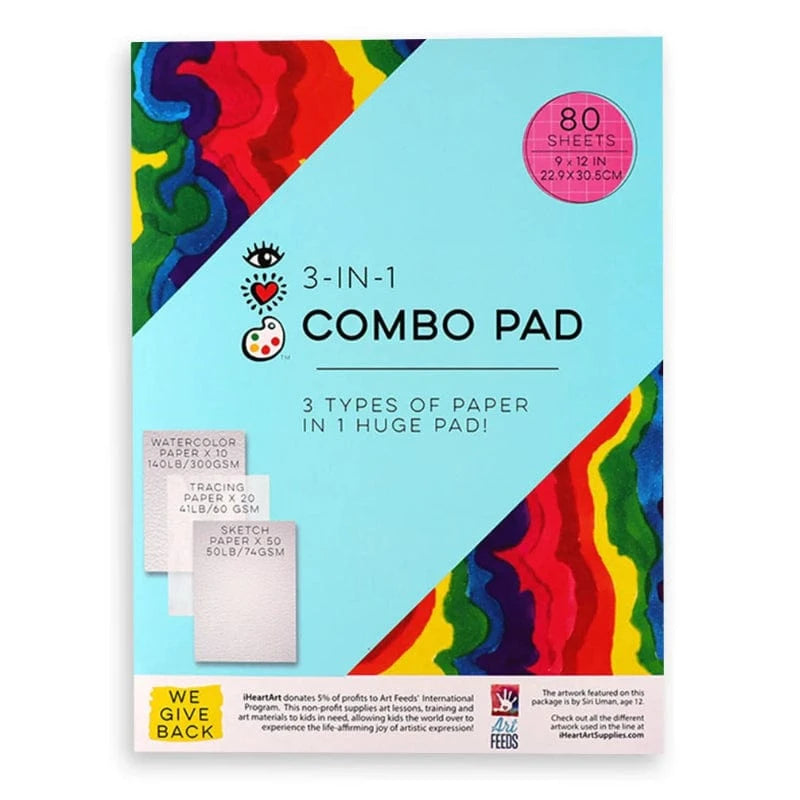 iHeart Art Sketchbooks & Drawing Pads Default 3-in-1 Combo Pad