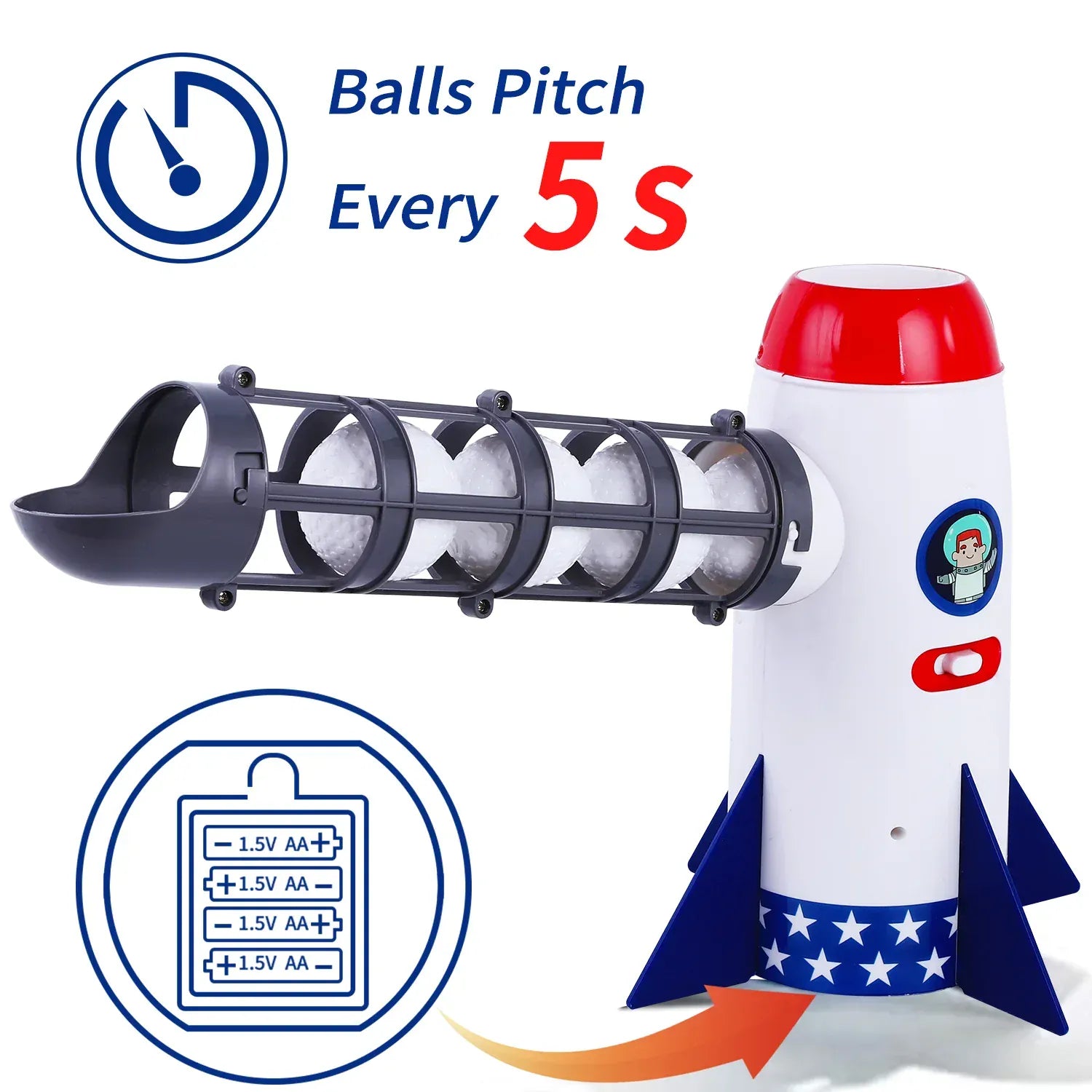 iPlay iLearn Physical Play Baseball Rocket Pitch