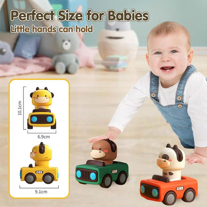 iPlay iLearn Vehicles Press & Go Racing Cars (Assorted Styles)