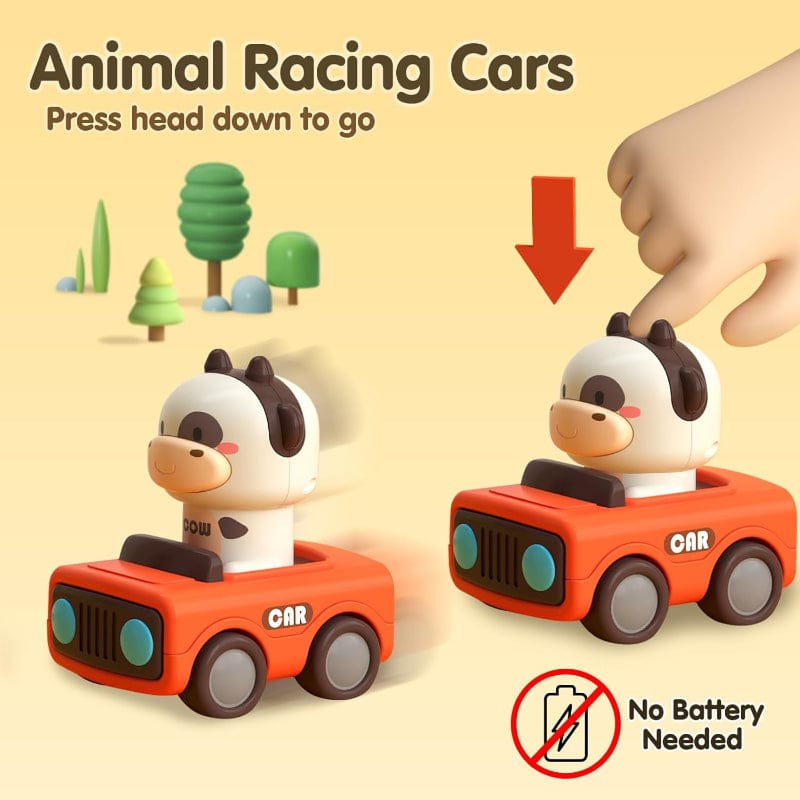 iPlay iLearn Vehicles Press & Go Racing Cars (Assorted Styles)