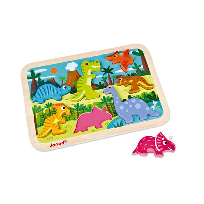 Janod Chunky Puzzles Dinosaurs Chunky Puzzle