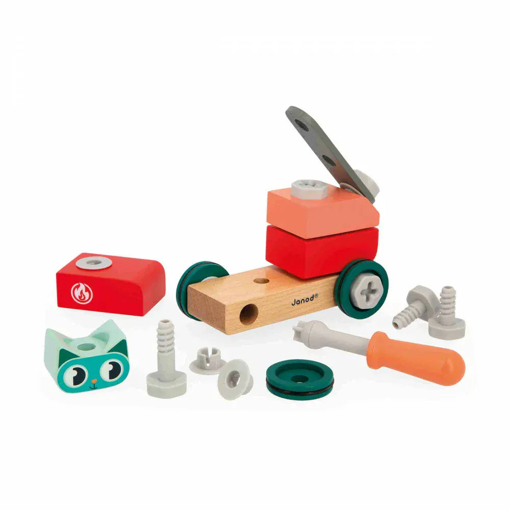 Janod Construction Brico'kids Cat Car