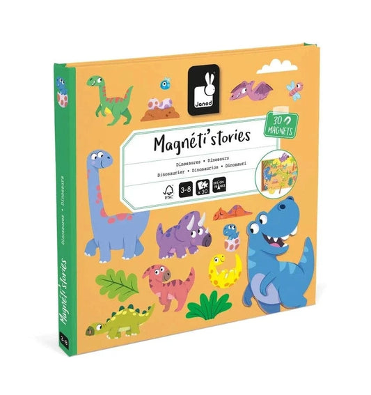 Janod Educational Play Magneti'Stories - Dinosaurs